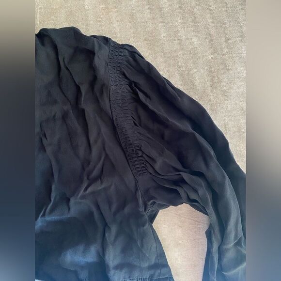 All saints black long sleeve blouse size small - Picture 8 of 10